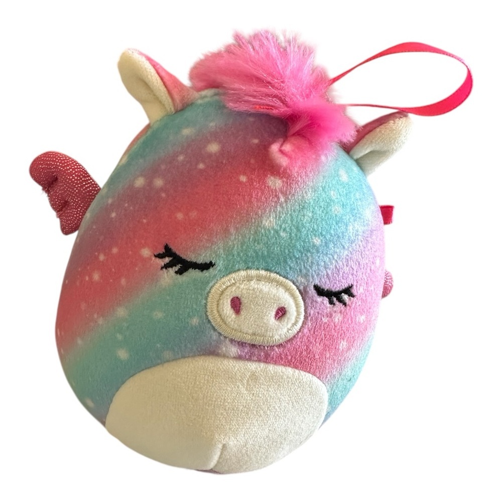 Squishmallows Rainbow Unicorn Bag Charm